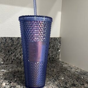 Disney Starbucks Blue Tumbler with Straw